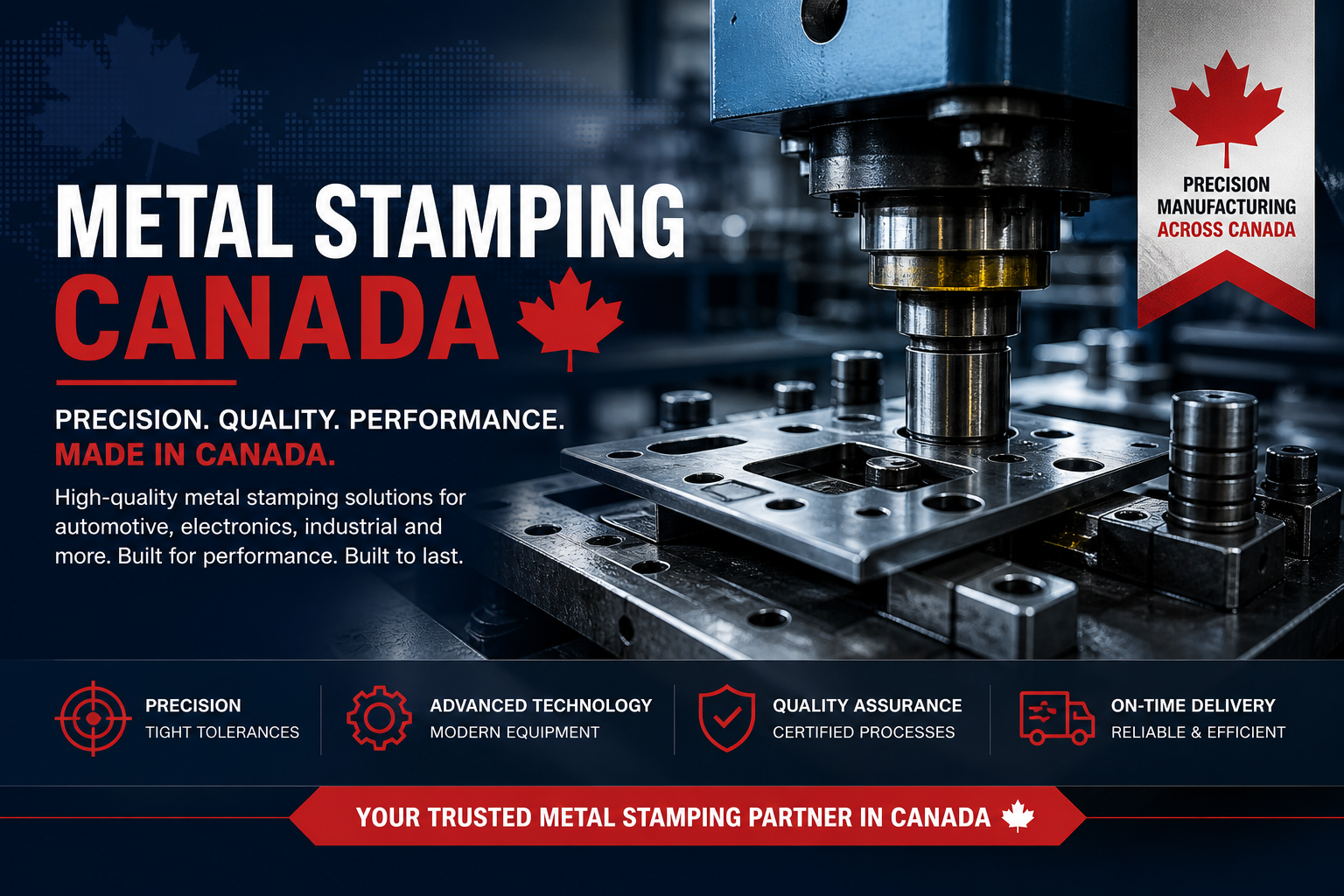 Metal Stamping Canada: Precision Manufacturing for Modern Industries