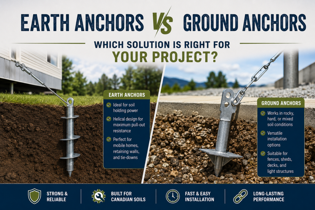 Earth Anchors vs Ground Anchors: Which Solution Is Right for Your Project?